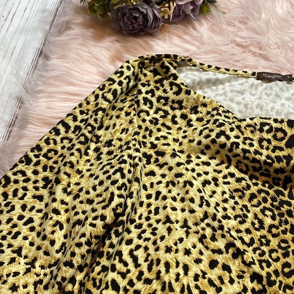 J. McLaughlin Catalina Leopard Print Cowl Neck Top sz S - Picture 2 of 10